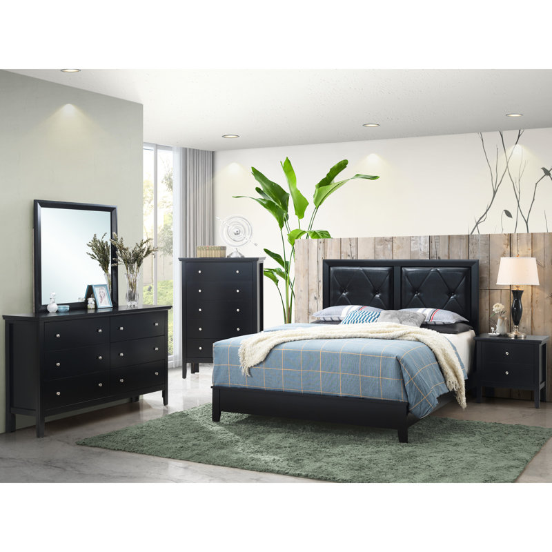 Grand lit transitionnel noir - l 85 po x P 64 po x H 52 po. Fabriqué avec des matériaux solides pour des performances durables. Diverses décorations de chambre. Assemblage requis.