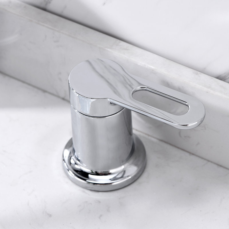 Widespread Bathroom Faucet with Drain Assembly, Chrome