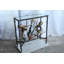 Console Octopus en aluminium avec plateau en verre NIFao 34 po x 15 po x H 33 po