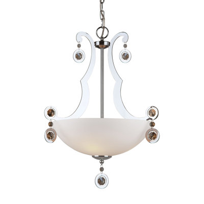 Luminaire suspendu bol 3 lumières unique Kirkbride