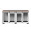 Meuble pour chien avec cage intérieure en bois pour chien 72 po avec plateau