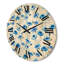 Horloge murale en bois Cornflowers with Leaves II-63902619