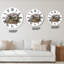 Hérisson, animal sauvage sur blanc - horloge murale traditionnelle-1373884014