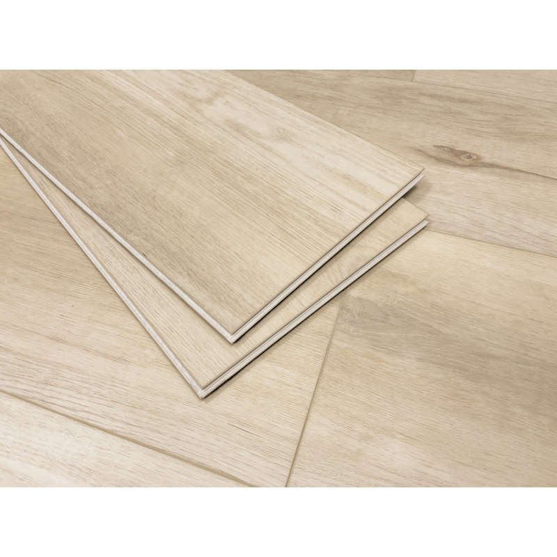 9" x 60" x 8mm Oak Click Lock SPC Luxury Vinyl Plank, Lokai White