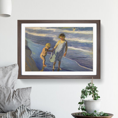 Brother and Sister by Joaquin Sorolla Y Bastida - Picture Frame Painting