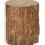 Table en béton pour arbre, décorative avec plateau rond, finition grain de bois, pour une utilisation intérieure et extérieure, supporte une table de 198 lb, finition extérieure naturelle, stable, peut supporter jusqu'à