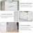 55.3" Tall 6 Drawers Dresser Wood White Dresser Modern Farmhouse Style