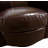 Faux Leather Swivel Barrel Chair-18795554
