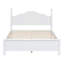 Ensemble de chambre à coucher 3 pièces, lit plateforme double en bois et deux tables de chevet-605066106