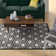 Inoue Hand Woven Flat Weave With Embroidery Wool Geometric Rug
