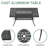 Rectangular Metal Outdoor Dining Table With Umbrella Hole , 58'' in. W 35'' in. D