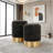 Nesting Ottoman Set in Gold Metal-2059288508