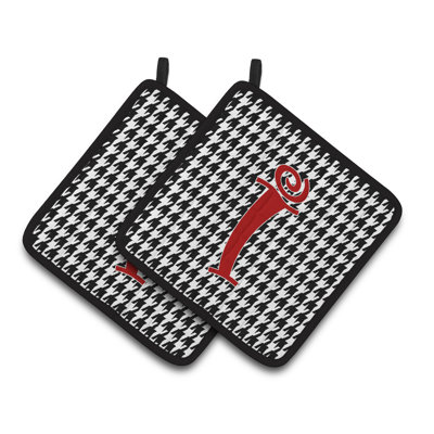 Cuisinier poignée Houndstooth