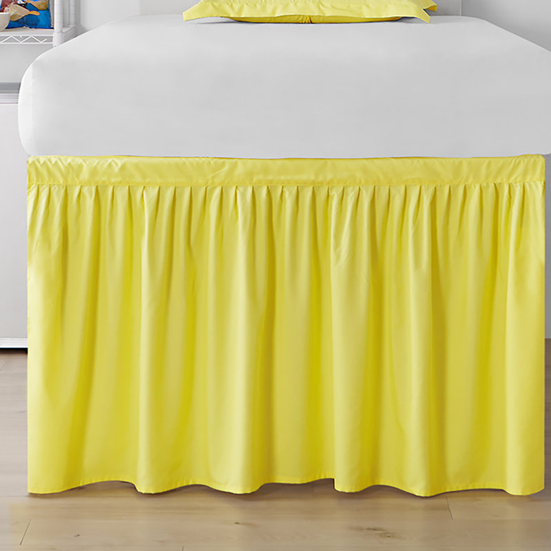 Jupe de lit Dorm, Jaune