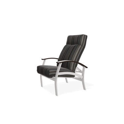 Chaise de patio inclinable avec coussins Askar