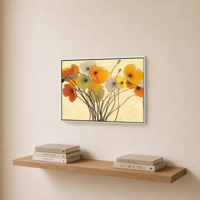 «Pumpkin Poppies I» par Shirley Novak - impression sur toile