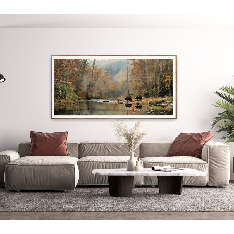 Affiche de parc national, art mural montagne, décor de chalet, art mural nature, impression de voyage, Toile tendue