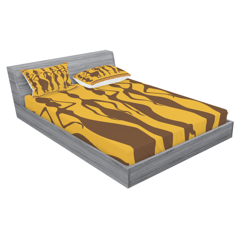 Microfiber Sheet Set, Queen Sheet Set with 2 Pillowcases