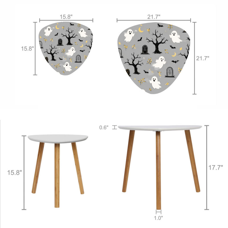 Ensemble de 2 tables gigognes Triangle