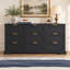 Commode 9 tiroirs Aideen, l 63 po Commode moderne avec poignée en métal-51092776