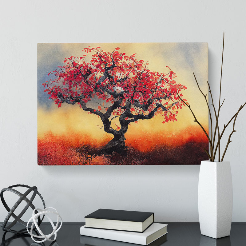Captivating Apple Tree - Wrapped Canvas, 35cm H x 50cm W x 3cm D