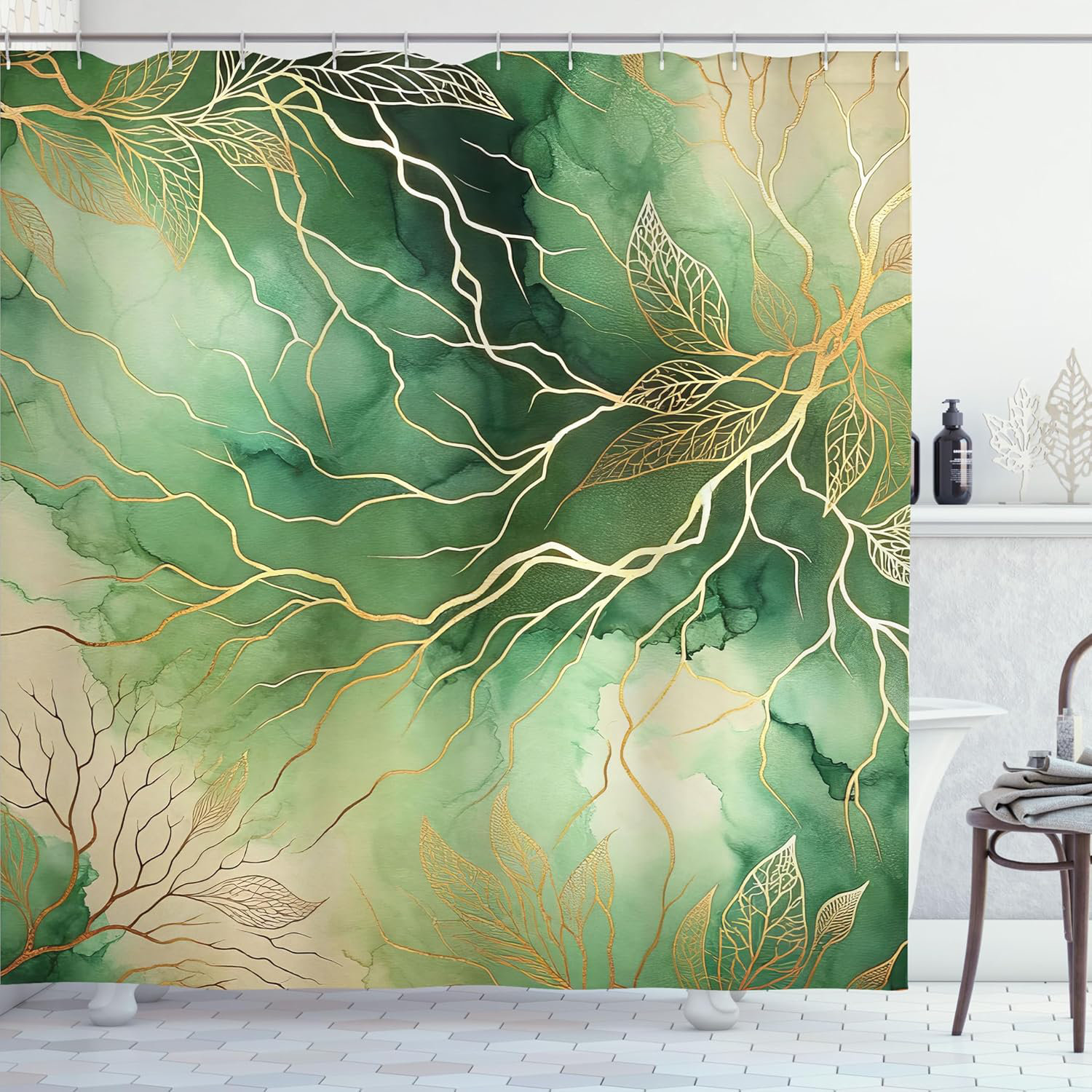 ABAKUHAUS Licorne Rideau De Douche Stalle, Licorne, Ensemble