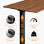 Electric Standing Work Desk, 24x48 Inches Adjustable Sit Stand 1" Thick Dark Walnut One Top, Stable Frame, Easy To Assemble For Living Room Height Up Walnut, Smooth Seamless Desktop, Steel Home Use