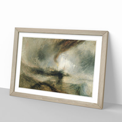 Snow Storm by Joseph Mallord William Turner - Picture Frame Painting
