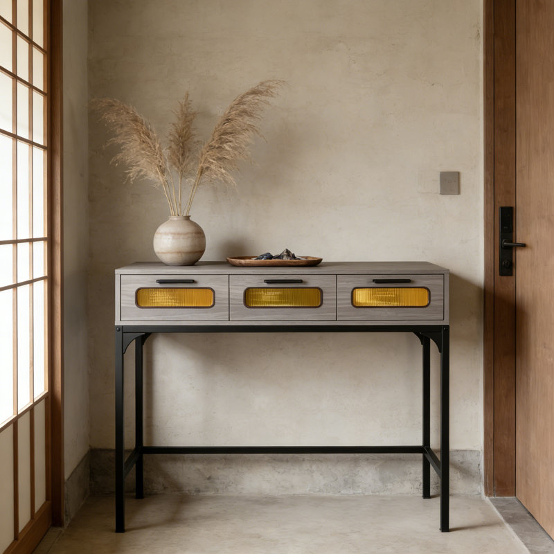 90cm Console Table, Grey