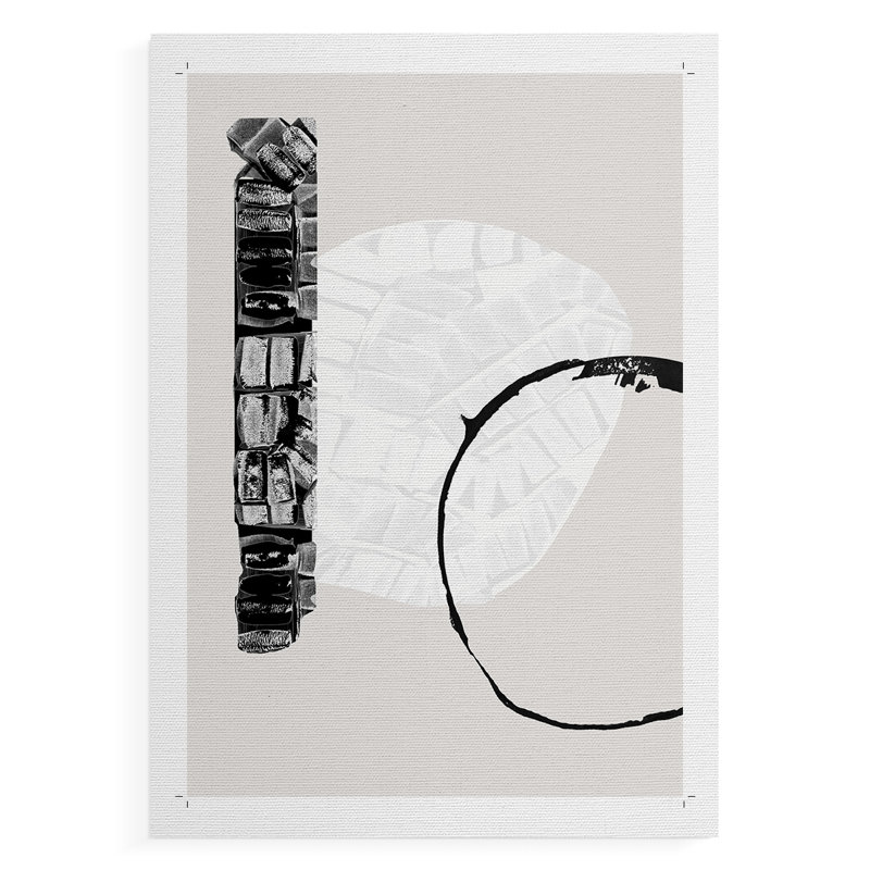 Zen Shapes I - Impression sur toile seulement - NON-CADRE, H 36 po x l 24 po