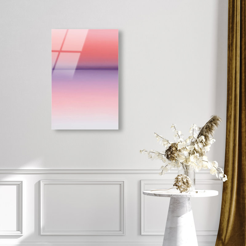 Peach Coastline II Print by Oliver Gal, 15"H x 10"W, High-Gloss Acrylic Print