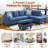 3-Piece Linen Sectional Sofa-617024145-617024238