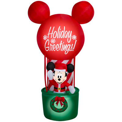 Airblown Christmas Light with  ELT-Mickey Hot Air Balloon-LG Scene-Disney