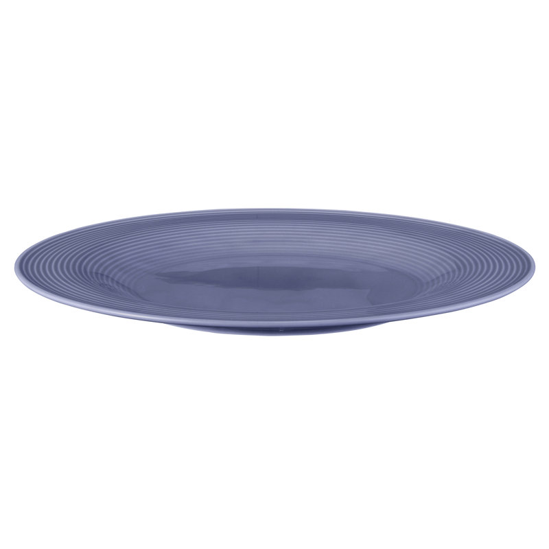 30cm Porcelain Dinner Plate, Blue