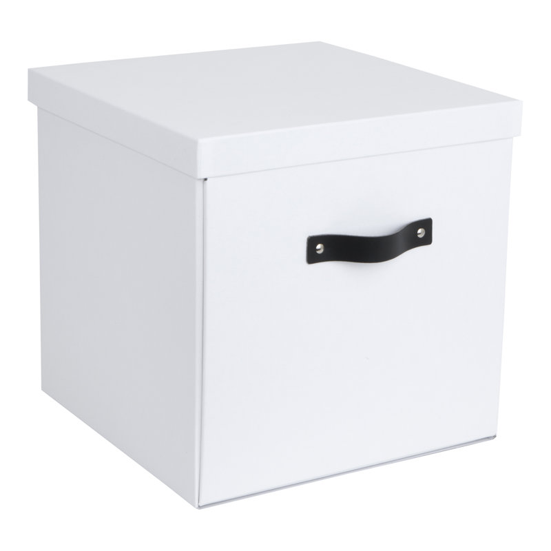 Bigso Cardboard/Paper Bin, White
