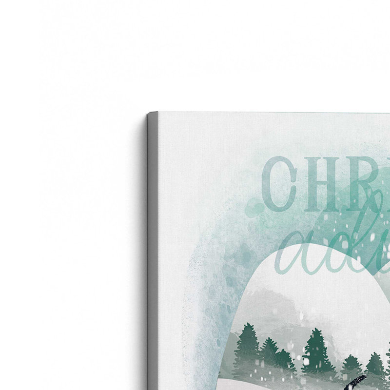 «Christmas Fun in Snow I», impression, Toile tendue, H 12 po x l 12 po x P 1,25 po