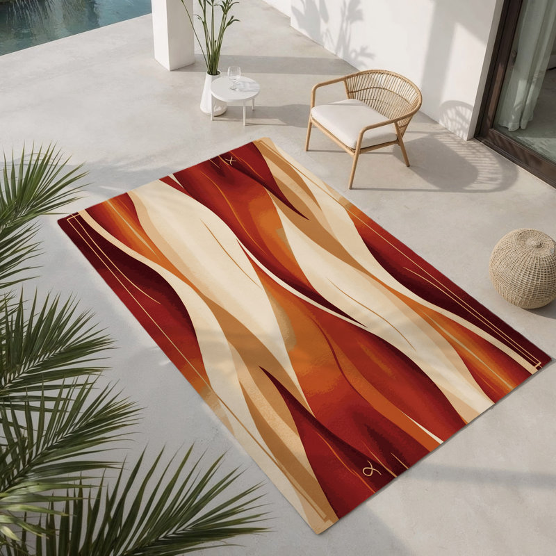 Vista Glow Indoor And Outdoor Area Rug, Rectangle 1'6" x 2'6"