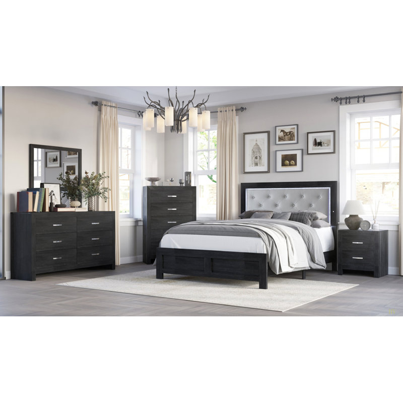 Mobilier de chambre à coucher 1Pc, Noir