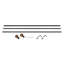 Tringle à rideaux simple ajustable Vertile-1035032542