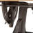 Hackett Adjustable Solid Wood Top Metal Base Drafting Table