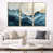 Toile avec cadre flottant or