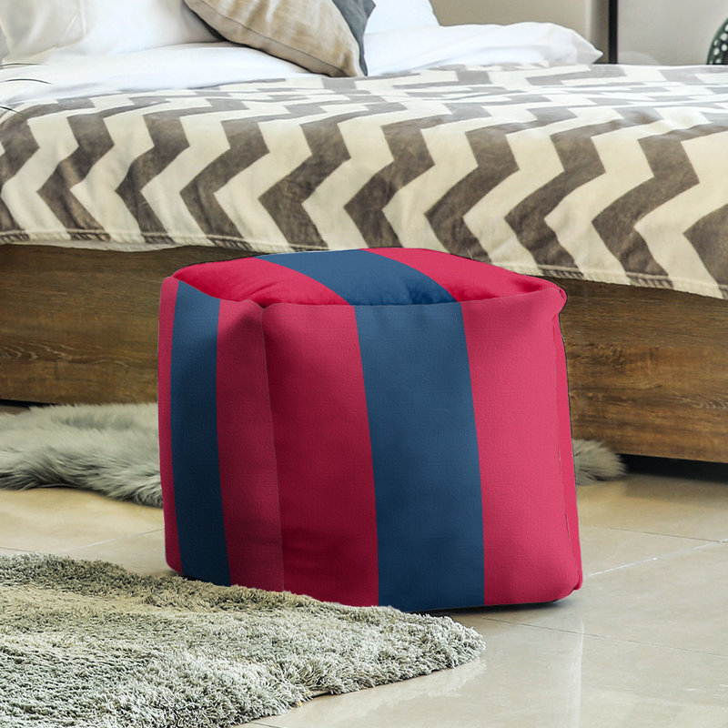 Repose-pieds de 18 po Arizona, Rouge / bleu marine / rouge
