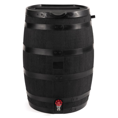 Baril de pluie 55 gallons à dossier plat de qualité supérieure avec couvercle amovible Eco