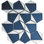 Mirari 9x11 in. Blue, Gray Glossy Glass 3D Trapezoid Mosaic Wall Tile (3.28 sq ft/case, 5-Pack)