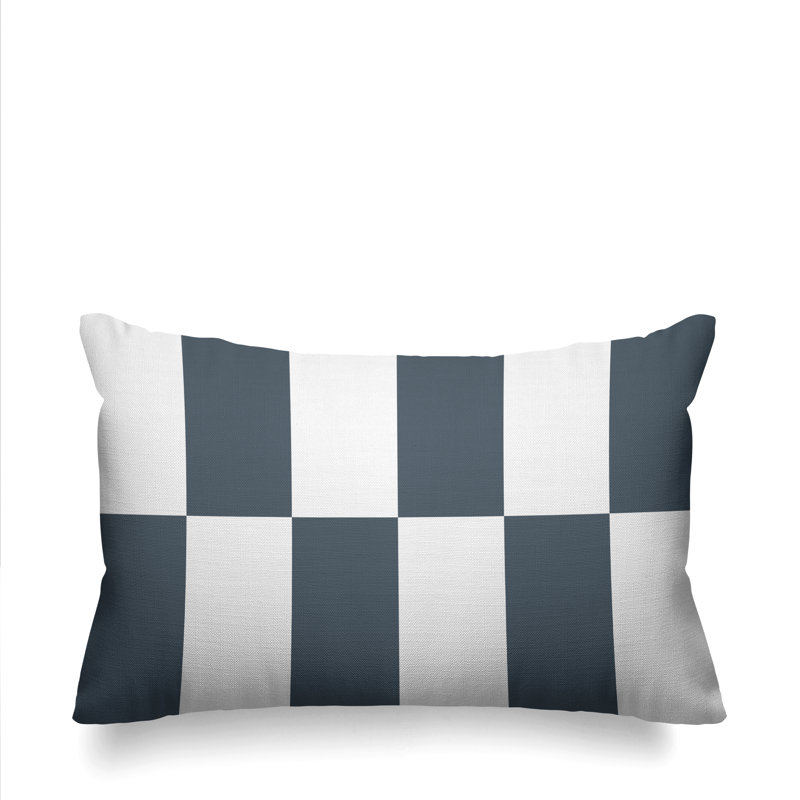 Coussin Luella, 14 po x 20 po, gris, Rectangulaire