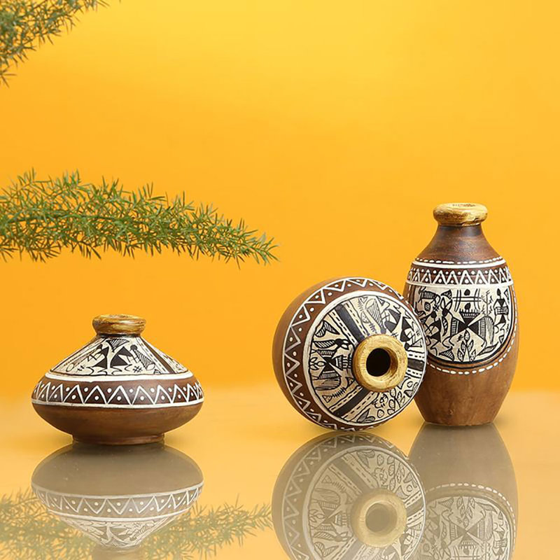 Ensemble de vase de table 3 pièces Cedrika