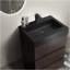 Meuble-lavabo gris avec lavabo, grand meuble-lavabo autoportant pour salle de bain moderne, lavabo une pièce noir sans drain ni robinet, pré-assemblé-1192768021-1192768020-1192768022