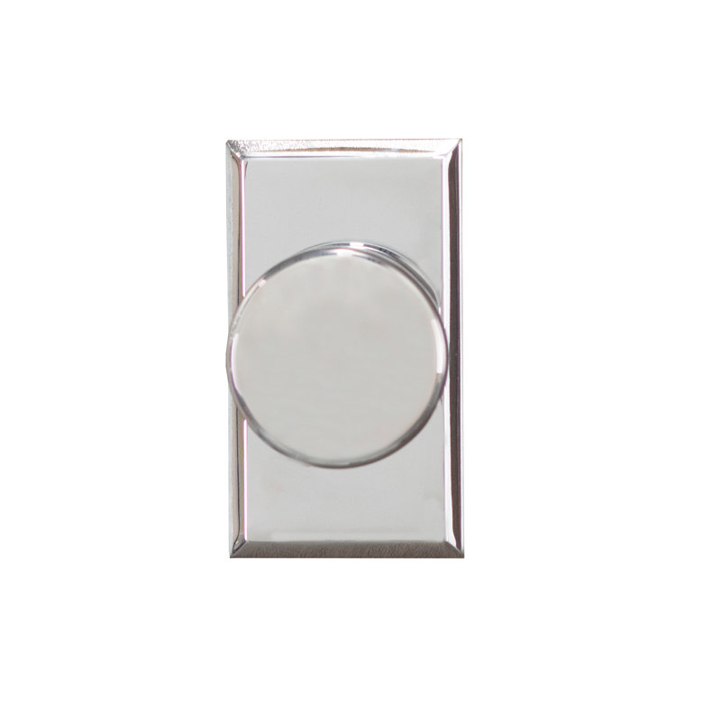 Bouton d'intimité Bravura 936G-1 avec escalier rectangulaire US26, Chrome