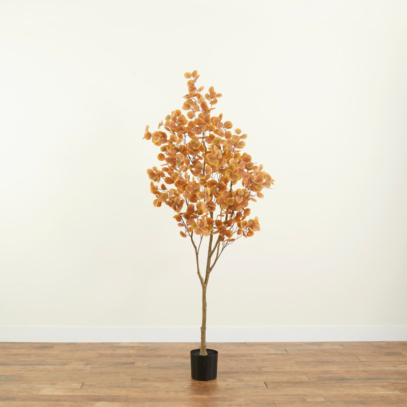 Valenzuela 84'' Faux Eucalyptus Tree in Pot