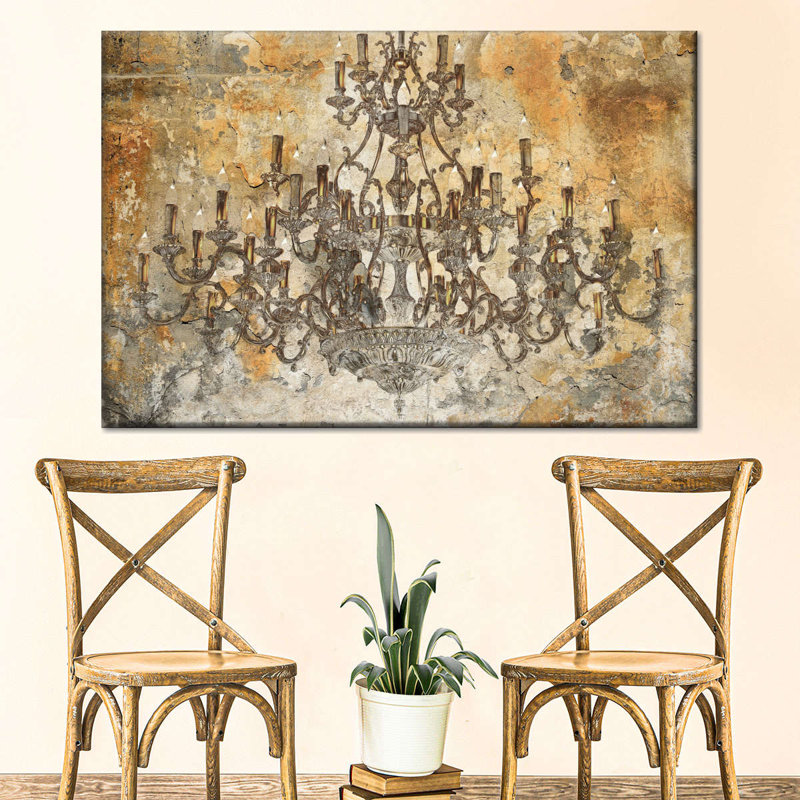 Classy Chandelier, reproduction sur toile, H 16 po x l 24 po x P 1,25 po